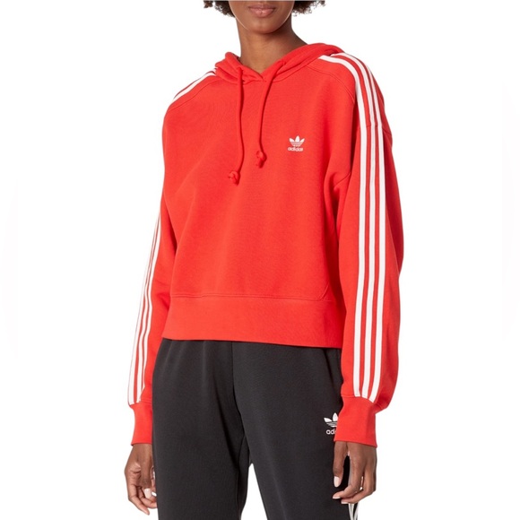 Adidas Adicolor Cropped Hoodie - Picture 2 of 15